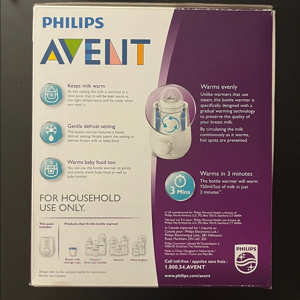 Philips Avent White Fast Bottle Warmer - Picture 2 of 5